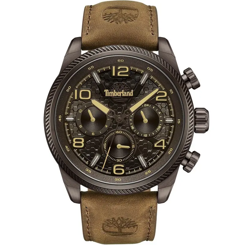 Timberland Henniker II GF00287 Herenhorloge Bruin Leer Ø 46 mm