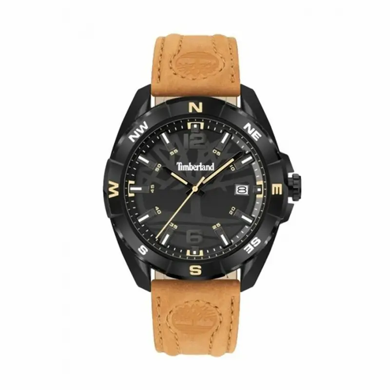 Timberland Herenhorloge - Kwarts Mineraal Leer Ø 44 mm