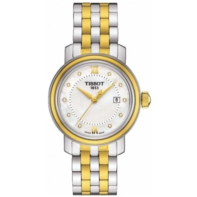 Tissot Bridgeport Dameshorloge Ø 29 mm Zilverkleurig - Zwitsers Kwarts Saffier