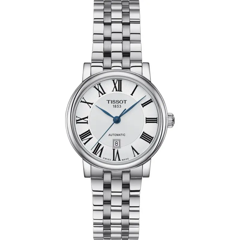 Tissot Carson Automatic Dameshorloge - Automatisch Saffier Roestvrij Staal Ø 30 mm