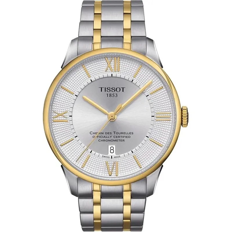 Tissot Chemin des Tourelles Herenhorloge - Zwitsers Automatisch Saffier Roestvrij Staal