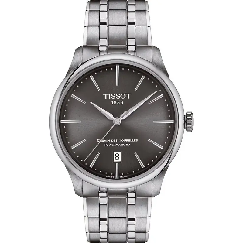 Tissot Chemin des Tourelles Powermatic 80 Herenhorloge Ø 39 mm - Zwitsers Automatisch 80u Gangreserve
