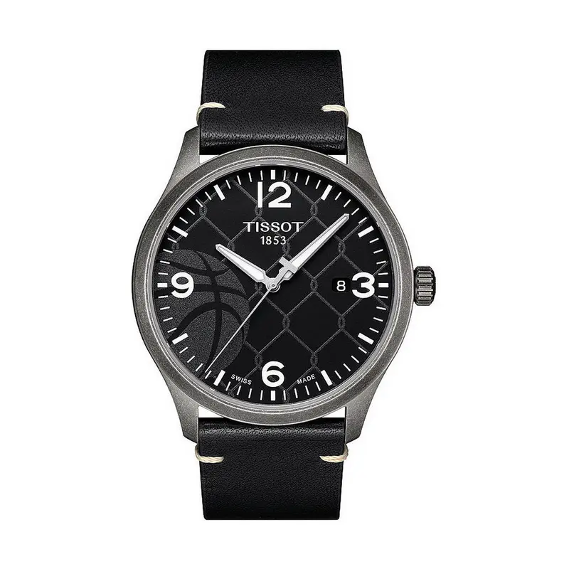 Tissot Gent XL 3x3 Street Basketball Special Pack Herenhorloge Ø 45 mm - Officieel NBA Zwitsers Kwarts 2 Banden