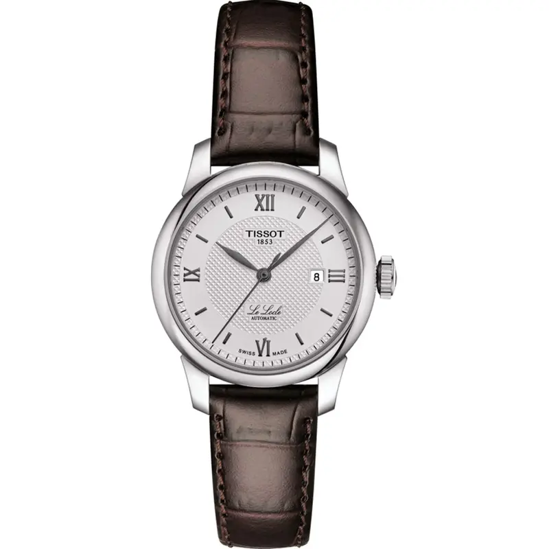 Tissot Le Locle Dameshorloge - Kwarts Saffier Lederen Band Ø 29 mm