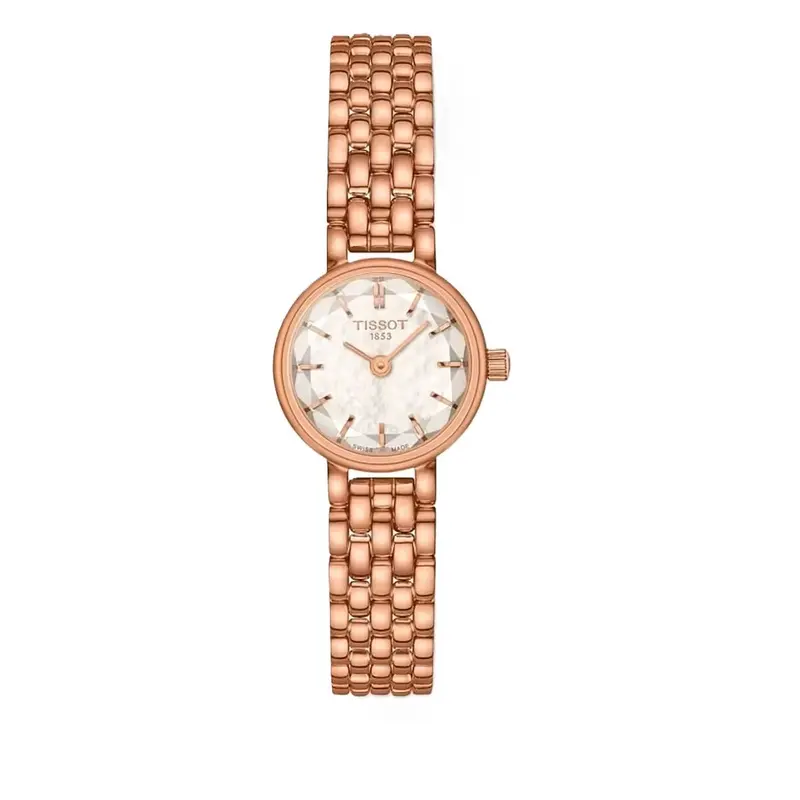 Tissot Lovely Dameshorloge Ø 19 mm Roze Goud - Zwitsers Kwarts Saffier Mini