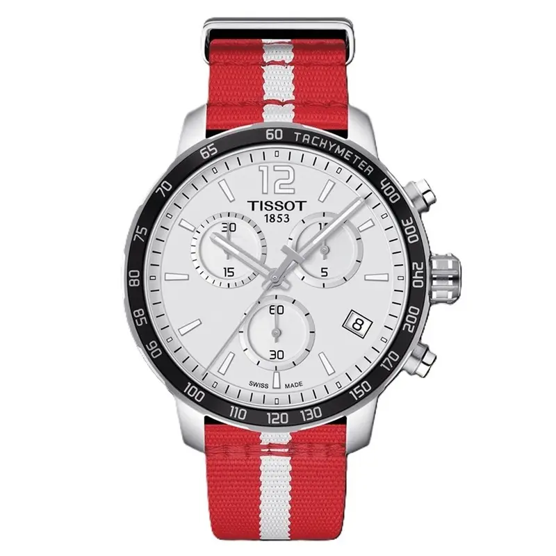 Tissot Quickster NBA Atlanta Hawks Herenhorloge Ø 42 mm Zilverkleurig - Officieel NBA Chronograaf