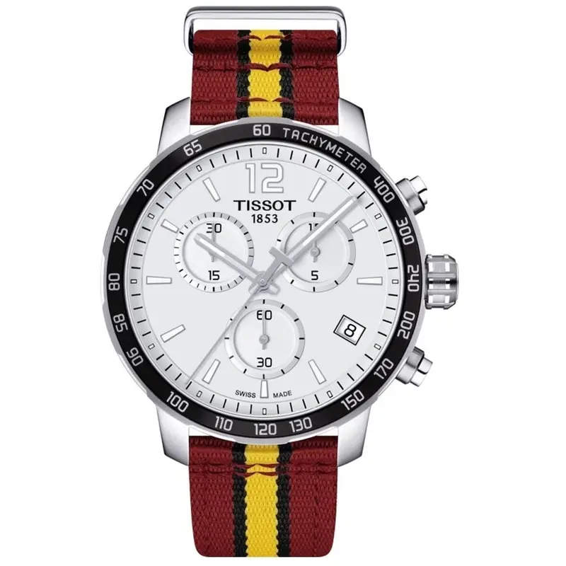 Tissot Quickster NBA Cleveland Cavaliers Herenhorloge Ø 42 mm Zilverkleurig - Officieel NBA Chronograaf