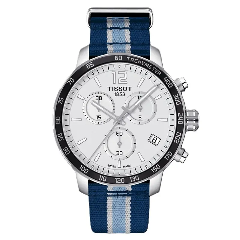 Tissot Quickster NBA Memphis Grizzlies Herenhorloge Ø 42 mm Zilverkleurig - Officieel NBA Chronograaf