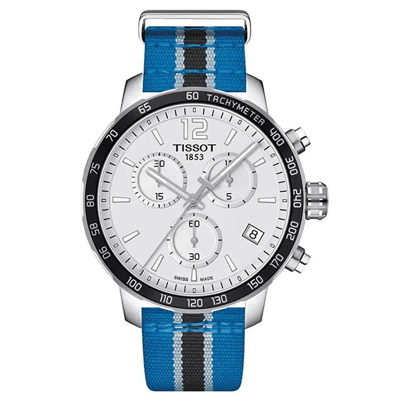 Tissot Quickster NBA Minnesota Timberwolves Herenhorloge Ø 42 mm Zilverkleurig - Officieel NBA Chronograaf