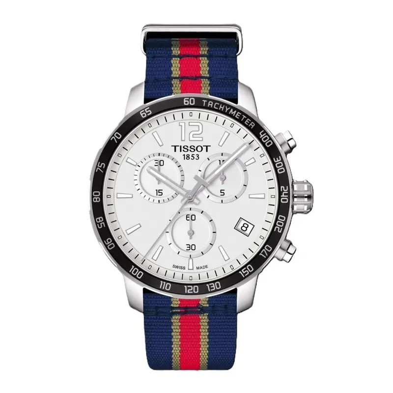 Tissot Quickster NBA New Orleans Pelicans Herenhorloge Ø 42 mm Zilverkleurig - Officieel NBA Chronograaf