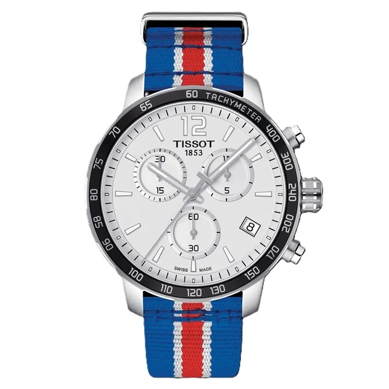 Tissot Quickster NBA Philadelphia 76ers Herenhorloge Ø 42 mm Zilverkleurig - Officieel NBA Chronograaf