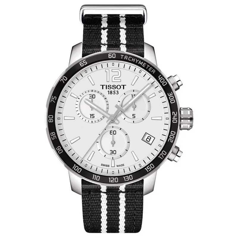 Tissot Quickster NBA San Antonio Spurs Herenhorloge Ø 42 mm Zilverkleurig - Officieel NBA Chronograaf