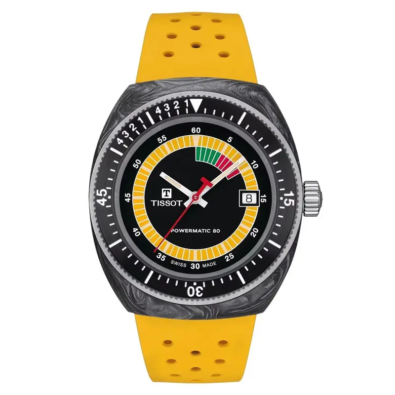 Tissot Sideral S Automatic Herenhorloge - Avant-Garde Zwitsers Automatisch Geel
