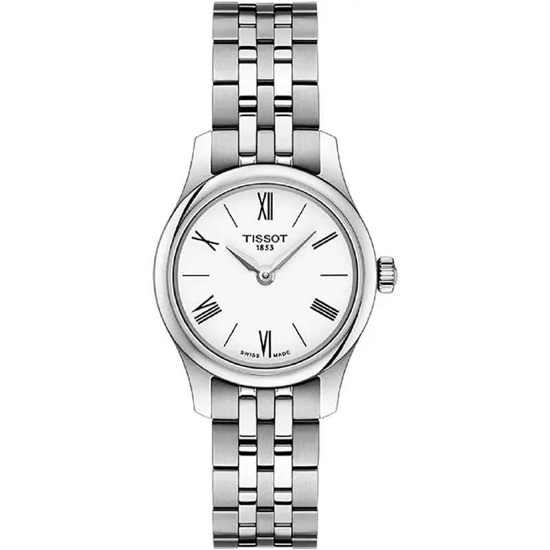Tissot Tradition 5.5 Dameshorloge Ø 25 mm - Ultra-Slim Zwitsers Kwarts Saffier