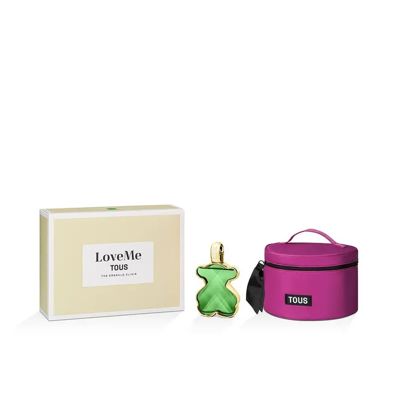 Tous LoveMe Emerald Elixir Parfumset Dames - EDP 90ml + Toilettas