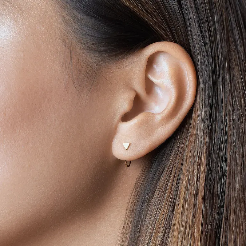 Triangle Hugger Earring