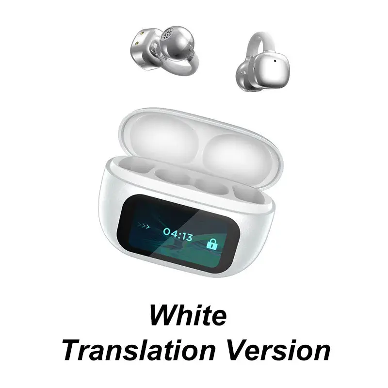 Übersetzungs Ohrhörer | Open-Ear Design mit Echtzeit-Übersetzung & 4–8 Std. Akkulaufzeit für Reisen und Alltag