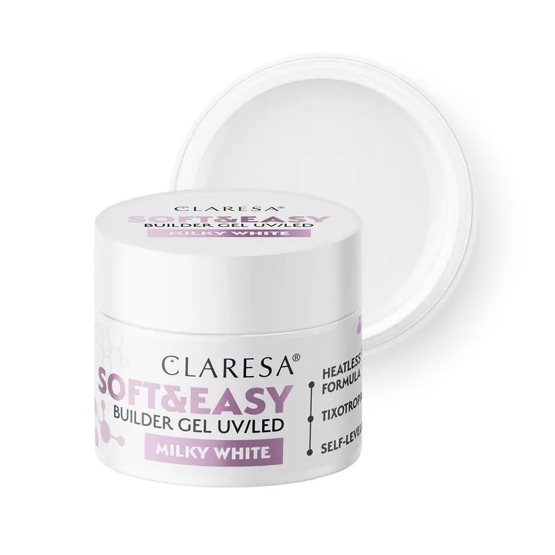 UV/LED Soft & Easy Builder Gel Milky White 12g