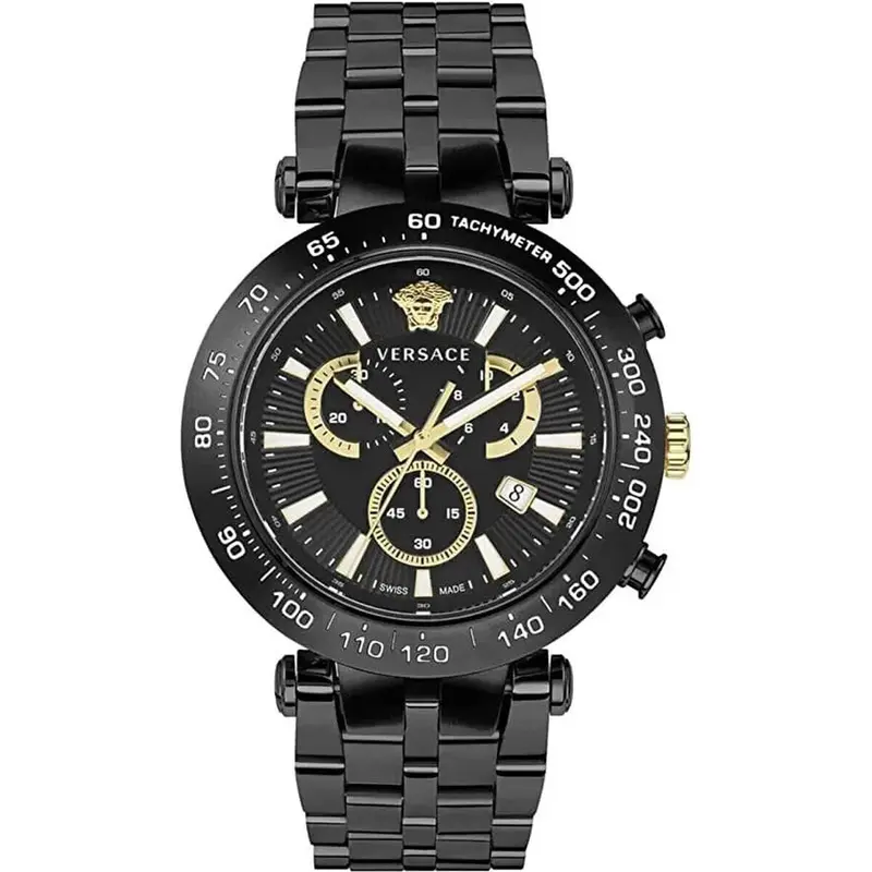 Versace VEJB007-22 Herenhorloge - Kwarts Saffier Staal Ø 46 mm
