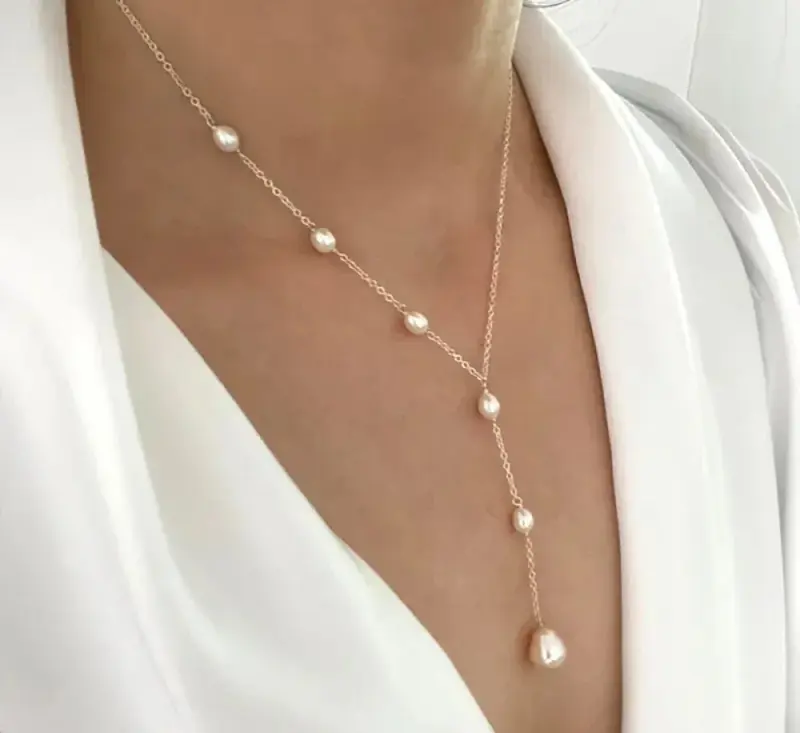 Vintage-Perlenhalskette mit Anhänger | Elegantes Anhänger-Design | Zeitlos & handgefertigt