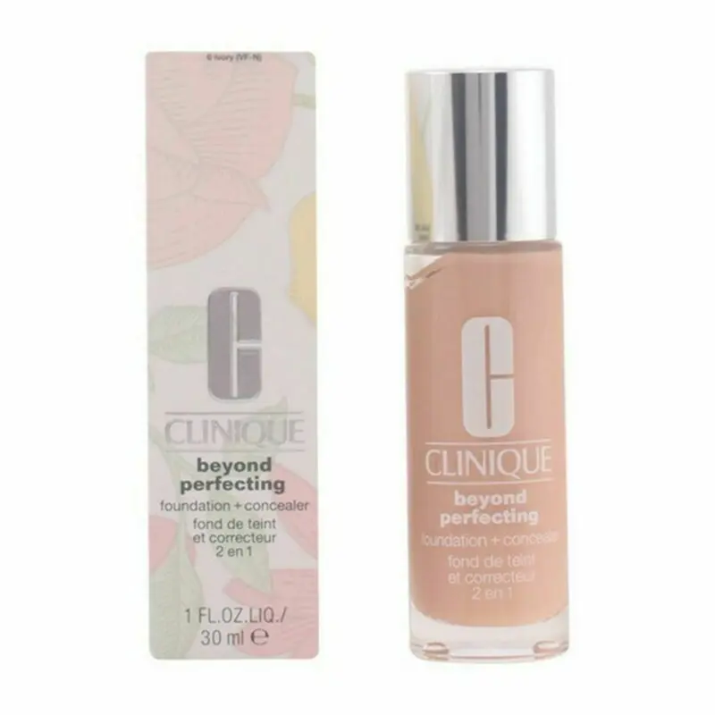Vloeibare Foundation Clinique Beyond Perfecting Nº 02-Alabaster 30 ml 2 in 1
