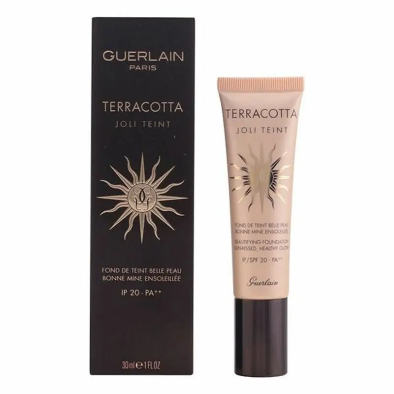 Vloeibare Foundation Make-up Guerlain Terracotta Joli Teint Bruin Spf 20 30 ml