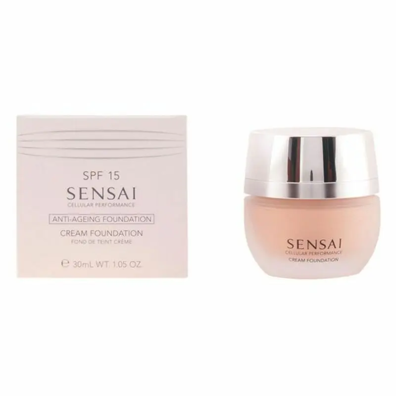 Vloeibare Foundation Make-up Kanebo Sensai Cp cf 25 Cf25-Topaz Beige Spf 15 30 ml