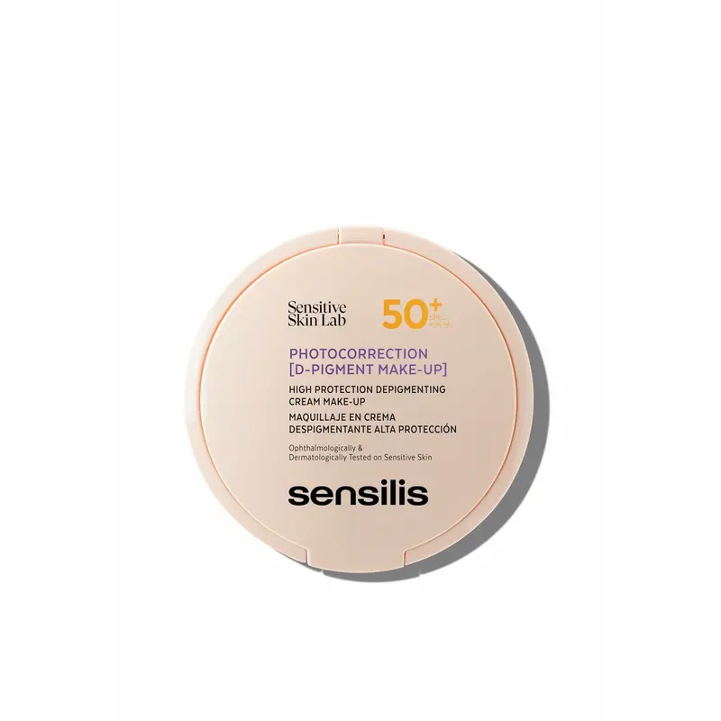 Vochtinbrengende Crème Make-Up Effect Sensilis Photocorrection [D-Pigment Make-Up] Nº 02 Spf 50 Spf 50+ 10 g