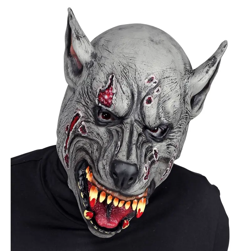 Werwolf Maske Halloween | Graue Horror-Maske für Werwolf-Kostüme, Halloween-Partys und gruselige Mottopartys