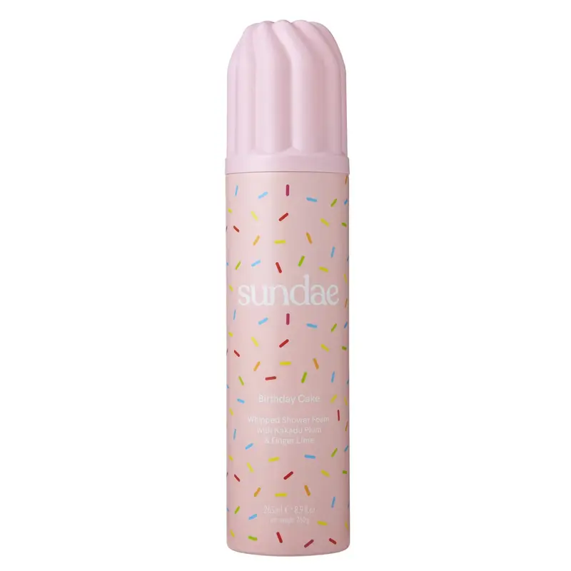 Whipped Shower Foam Birthday Cake