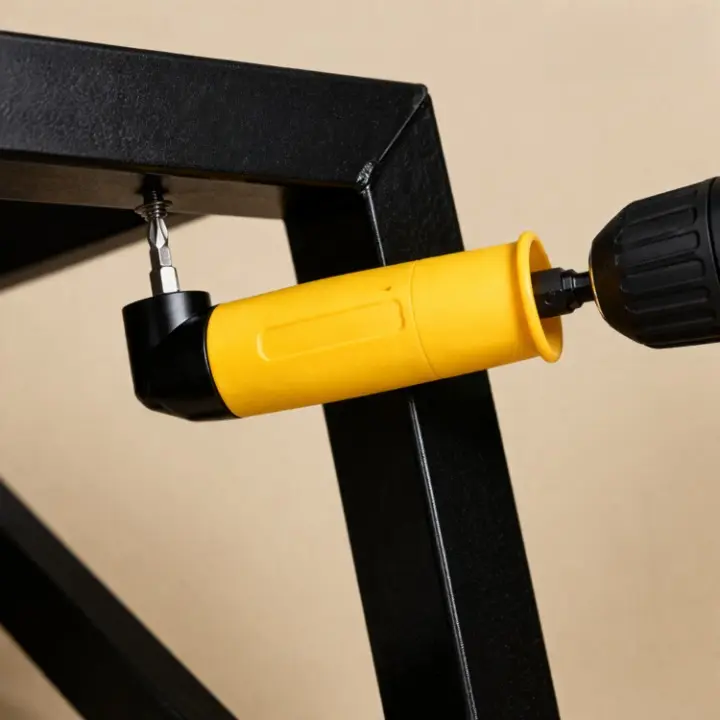 Winkelbohrer-Adapter 105° für enge Stellen | 1/4" Sechskant kompatibel & magnetisch | rostfreier 45er Stahl | 60/140 mm