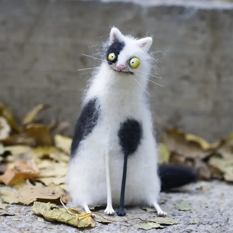 🎁Wollfilz-Gefährten – skurrile handgefertigte Begleiter🐱