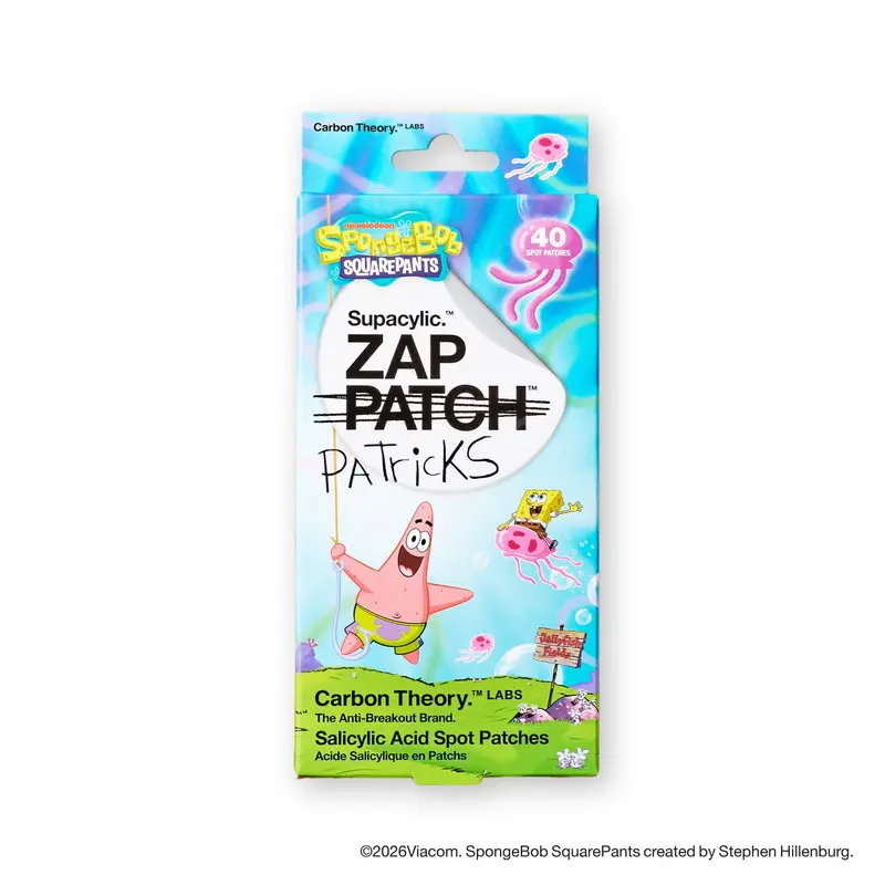 X Spongebob Squarepants Zap Patricks Hydrocolloid Spot Patches 40 Pack