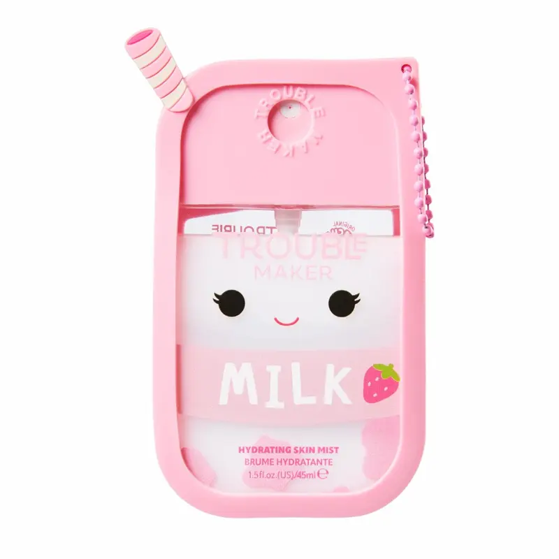 X Squishmallows Amelie The Strawberry Milk Skin Mist With Snug