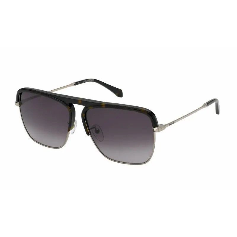 Zadig & Voltaire SZV321 Uniseks Zonnebril Goud Bruin Ø 60 mm