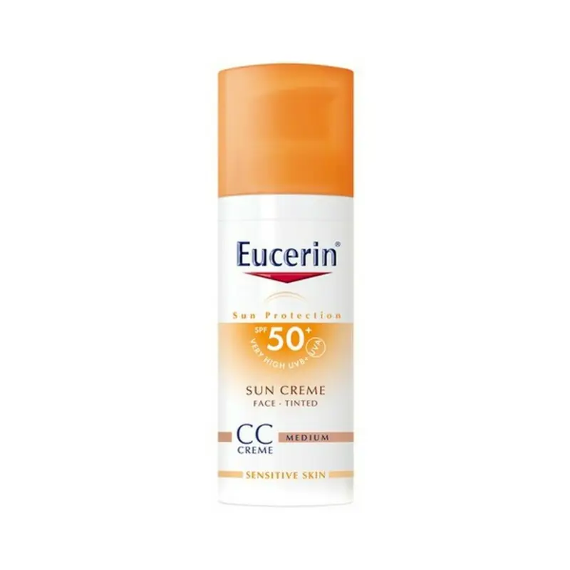 Zonnebrandcrème met Kleur Eucerin Photoaging Control Cc Sun Cream Medium Spf 50 Spf 50+ 50 ml