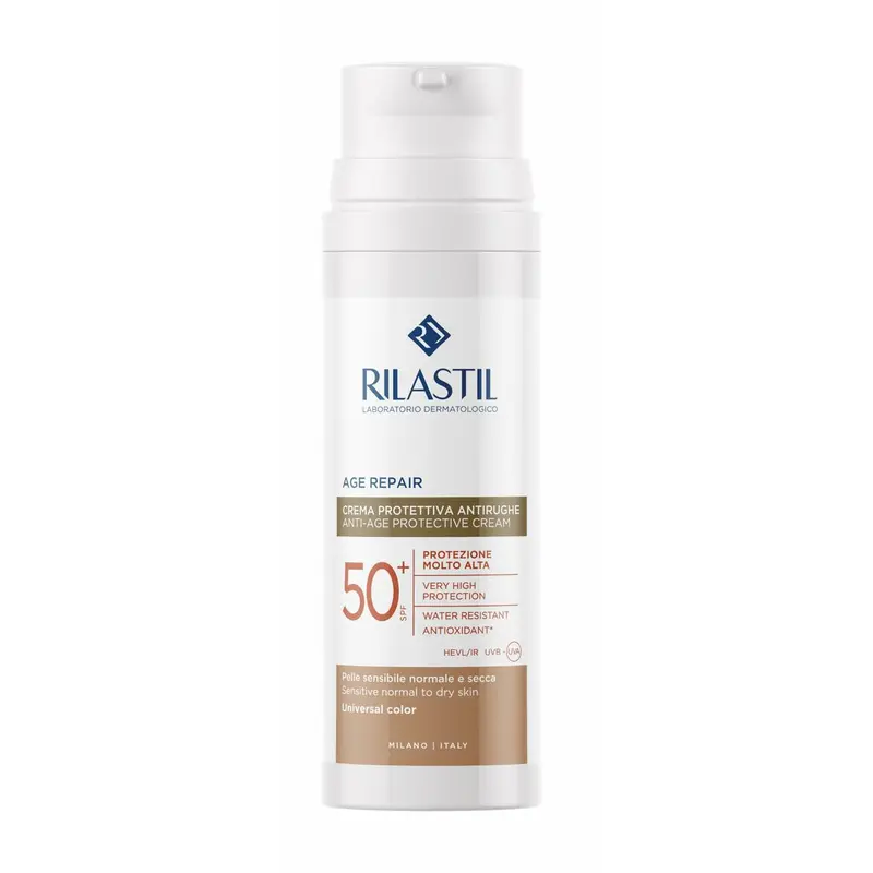 Zonnebrandcrème met Kleur Rilastil Age Repair Spf 50+ 50 ml Anti-Aging